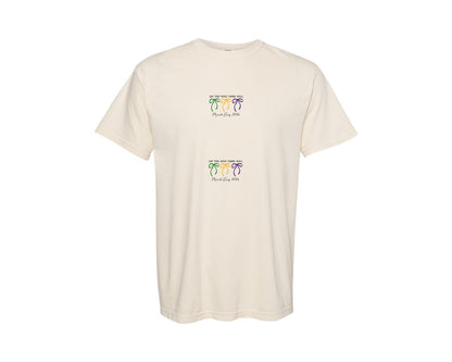 brand:Comfort Colors|color:Ivory|Western Mardi Gras Louisiana 2 Graphic T-Shirt