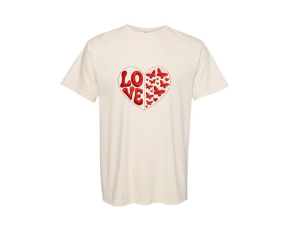 brand:Comfort Colors|color:Ivory|Love Valentines Day 25 Graphic T-Shirt