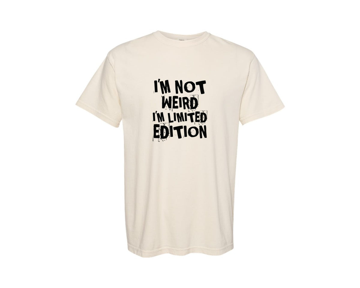 brand:Comfort Colors|color:Ivory|Not Weird Funny Mens T Shirts Graphic T-Shirt