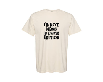 brand:Comfort Colors|color:Ivory|Not Weird Funny Mens T Shirts Graphic T-Shirt