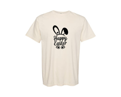 brand:Comfort Colors|color:Ivory|Happy Easter Bunny Cute Easter 4 Graphic T-Shirt