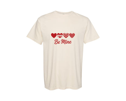 brand:Comfort Colors|color:Ivory|Be Mine Valentines Day 9 Graphic T-Shirt