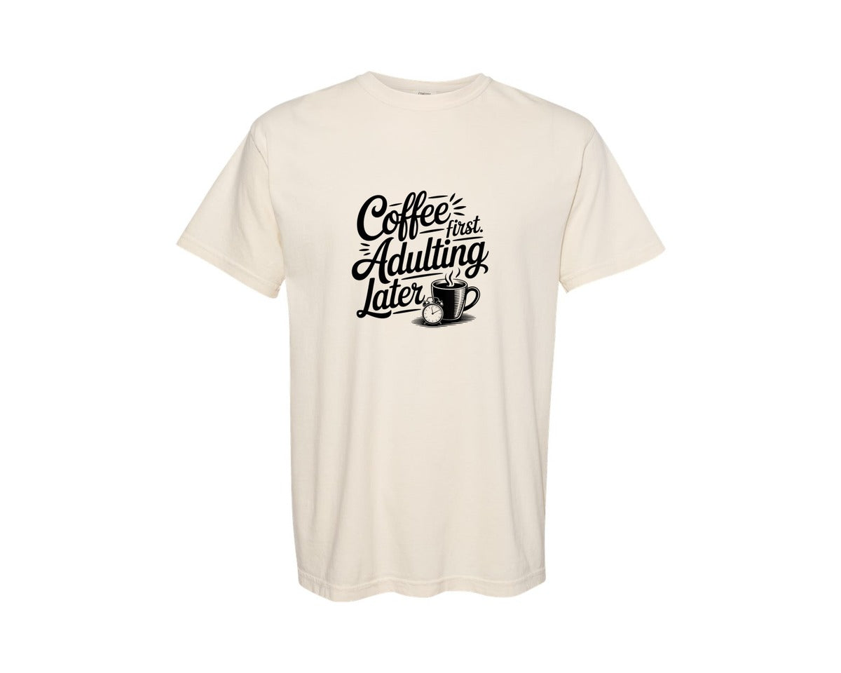 brand:Comfort Colors|color:Ivory|Coffee Bar Graphic T-Shirt
