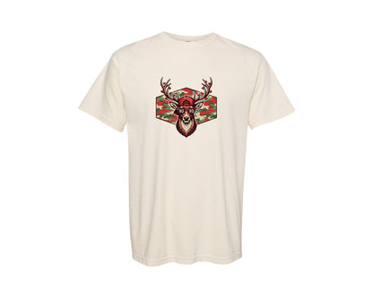 brand:Comfort Colors|color:Ivory|Cool Valentine Deer Graphic T-Shirt