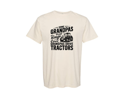 brand:Comfort Colors|color:Ivory|Some Grandpas Play Bingo Cool T Shir Graphic T-Shirt