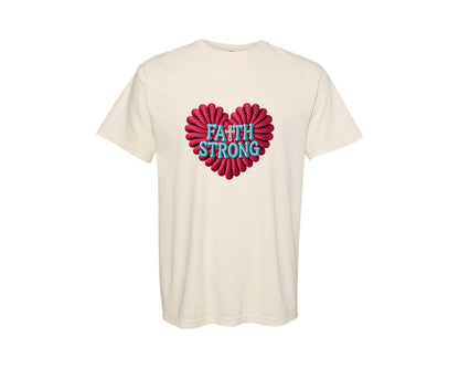 brand:Comfort Colors|color:Ivory|Crochet Christian Valentine Graphic T-Shirt