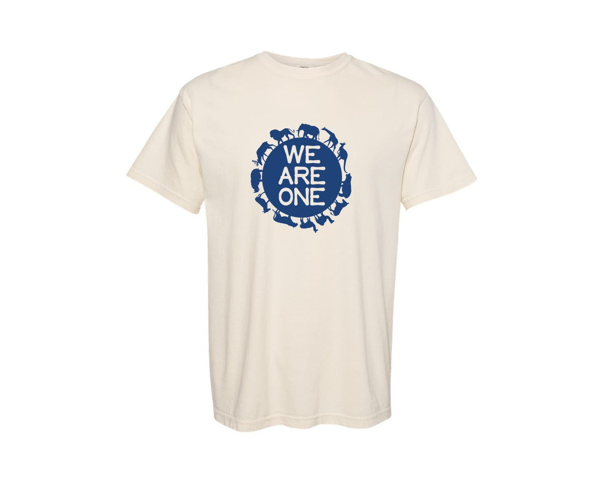 brand:Comfort Colors|color:Ivory|We Are One Save The Earth T Shirt Design Graphic T-Shirt