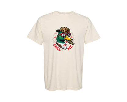 brand:Comfort Colors|color:Ivory|Valentines Day Duck Hunting 2 Graphic T-Shirt