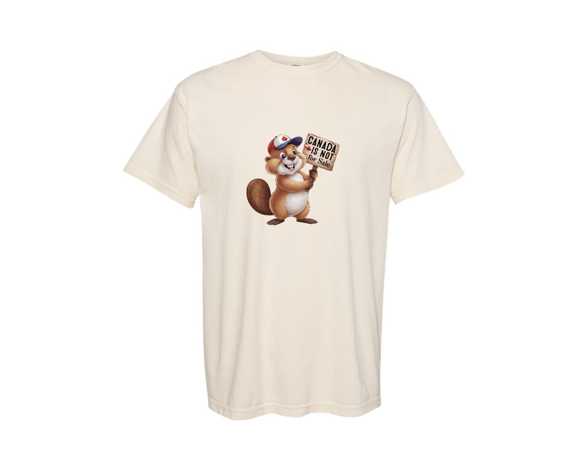 brand:Comfort Colors|color:Ivory|Canada Is Not For Sale Maple Leaf 2 Graphic T-Shirt