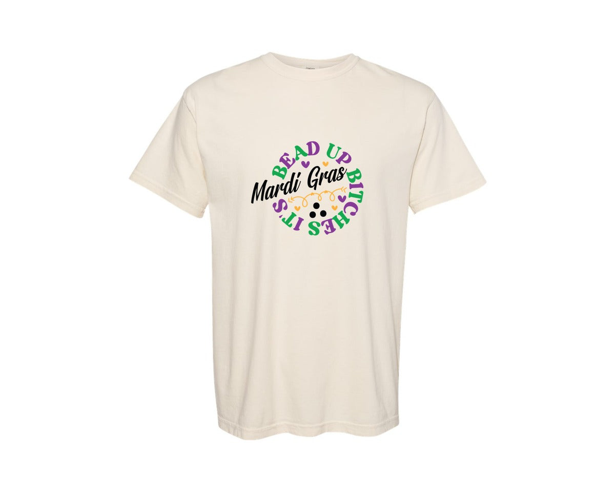 brand:Comfort Colors|color:Ivory|Mardi Gras Vol 4 14 Graphic T-Shirt