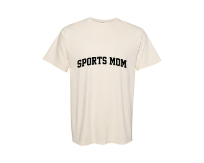 brand:Comfort Colors|color:Ivory|Sports Mom Retro Varsity Graphic T-Shirt