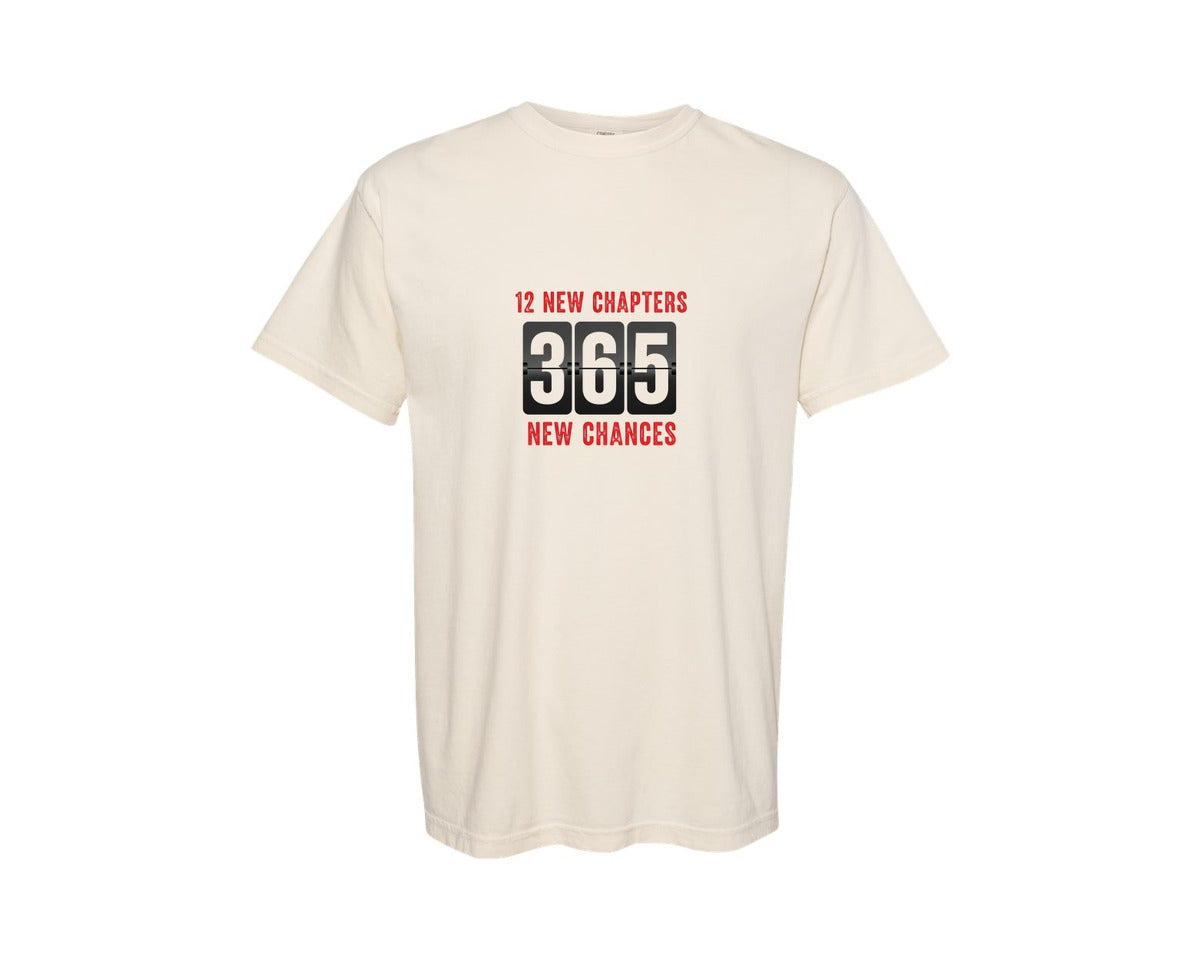 brand:Comfort Colors|color:Ivory|12 New Chapters 365 Chances Graphic T-Shirt