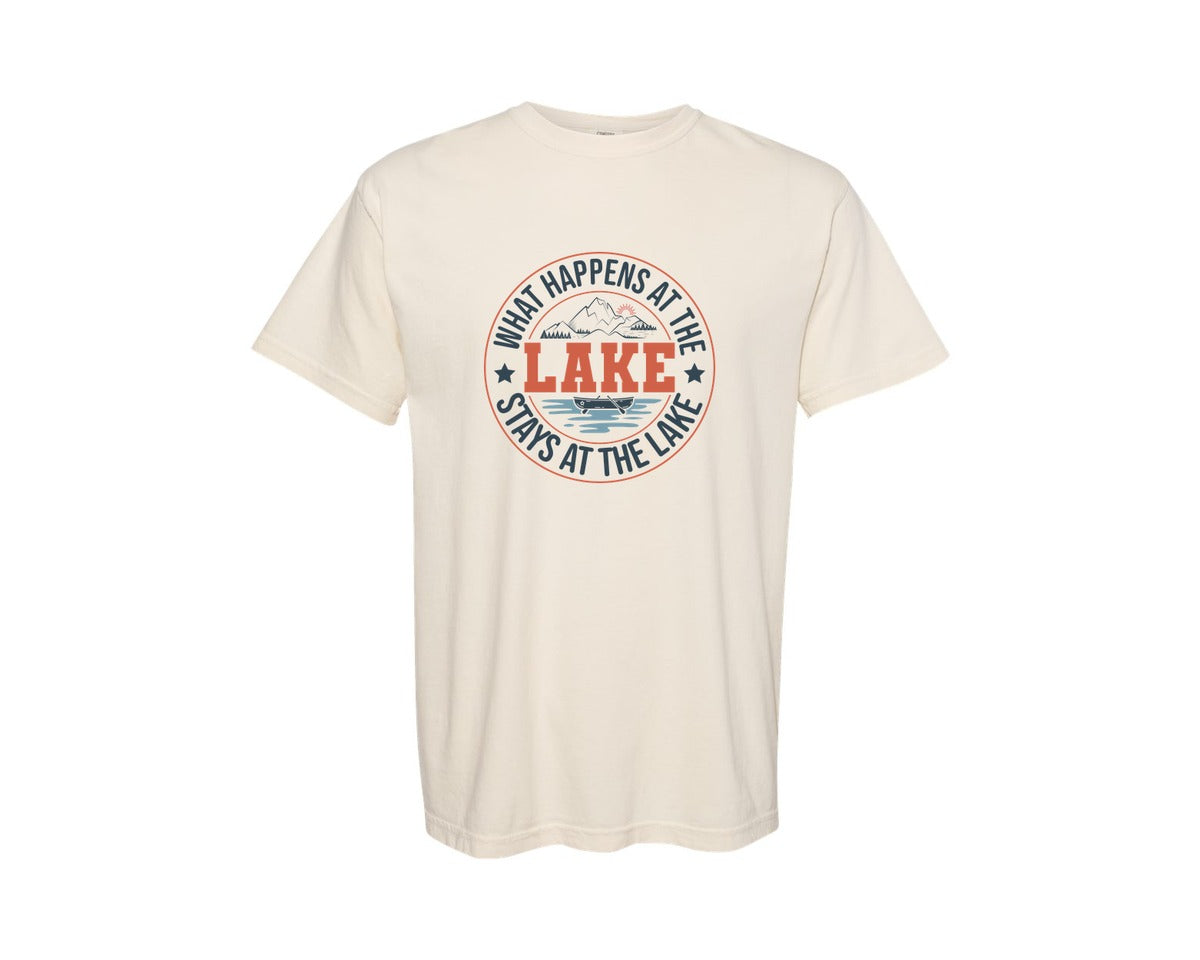 brand:Comfort Colors|color:Ivory|Lake Summer Graphic T-Shirt