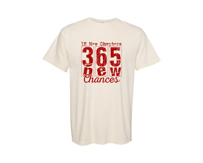 brand:Comfort Colors|color:Ivory|Happy New Years 12 New Chapters 365 2 Graphic T-Shirt