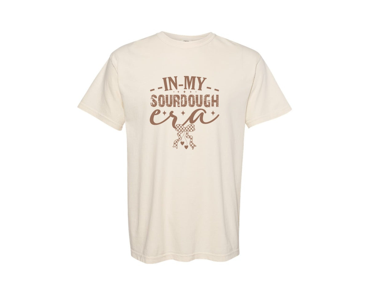 brand:Comfort Colors|color:Ivory|In My Sourdough Era Bread Baker Mom 2 Graphic T-Shirt