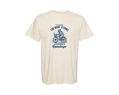 brand:Comfort Colors|color:Ivory|Funny Raccoon Motivational Graphic T-Shirt