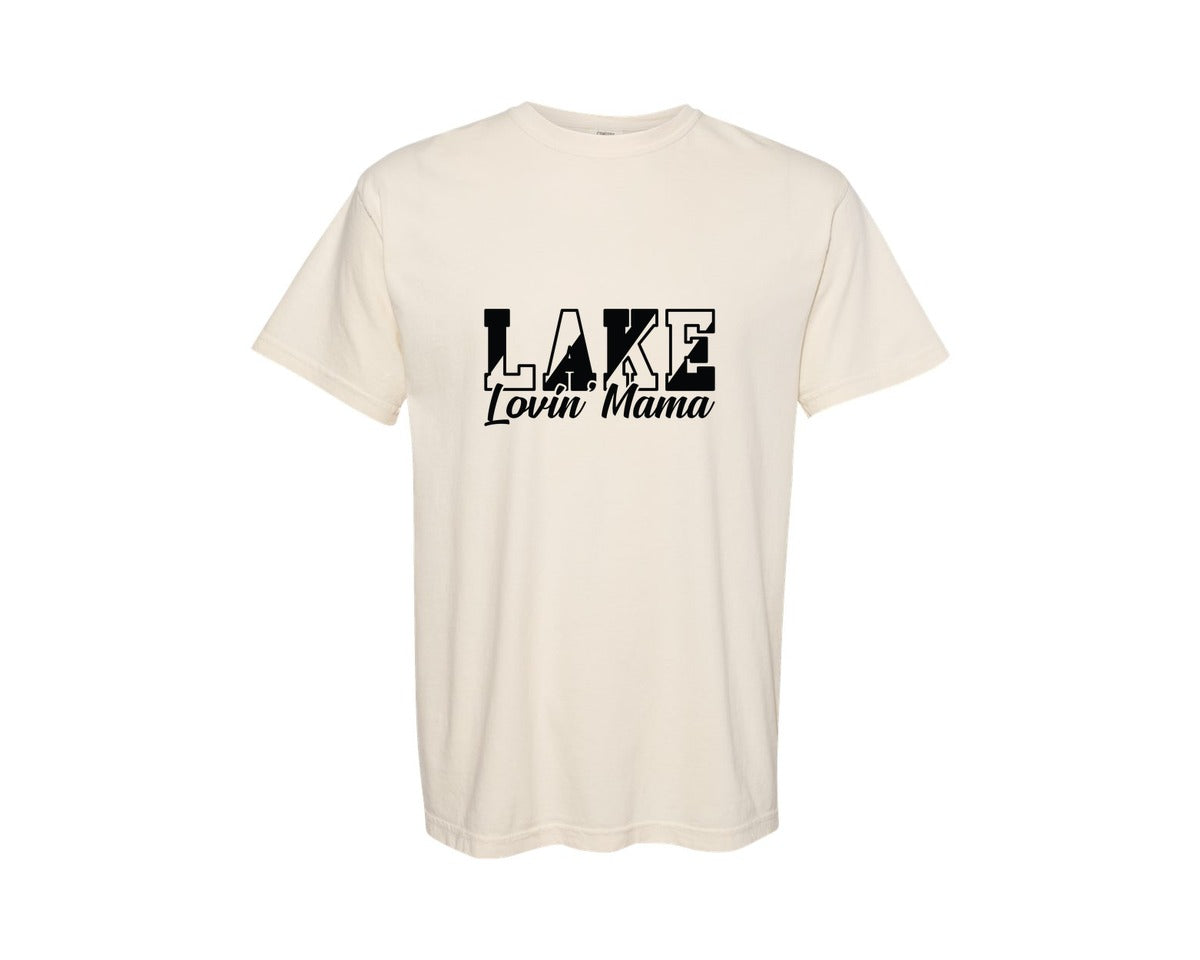 brand:Comfort Colors|color:Ivory|Lake Lovin Mama 21 Graphic T-Shirt