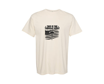 brand:Comfort Colors|color:Ivory|Turning Point Charlie Kirk 2 Graphic T-Shirt