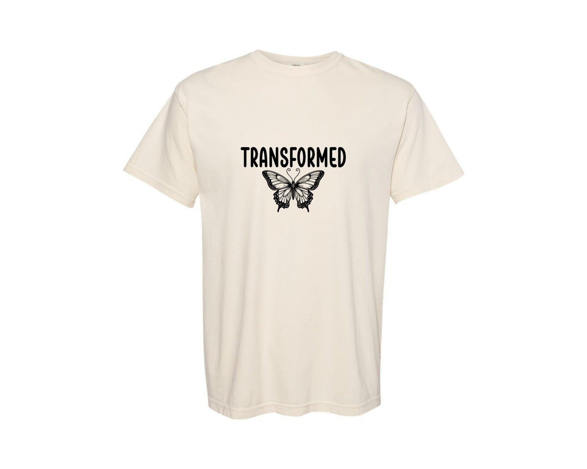brand:Comfort Colors|color:Ivory|Boho Christian Sleeve Design Graphic T-Shirt