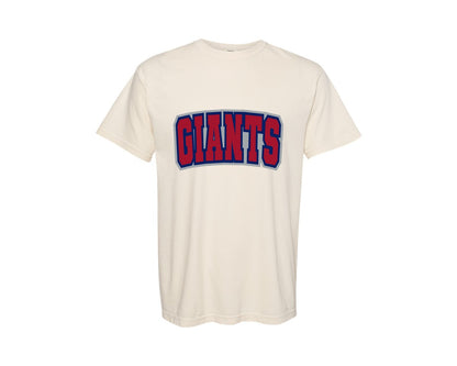 brand:Comfort Colors|color:Ivory|Giants Varsity Curved Graphic T-Shirt