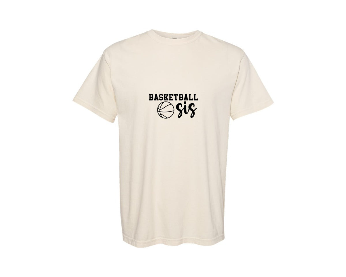 brand:Comfort Colors|color:Ivory|Basketball Sis 2 Graphic T-Shirt