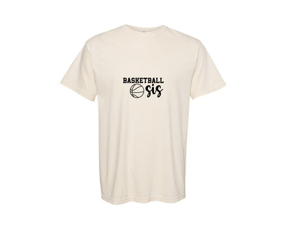 brand:Comfort Colors|color:Ivory|Basketball Sis 2 Graphic T-Shirt