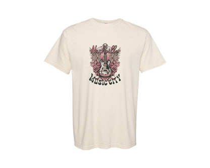 brand:Comfort Colors|color:Ivory|Western Country Music Graphic T-Shirt