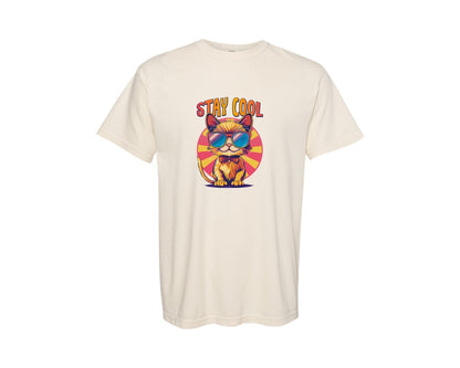 brand:Comfort Colors|color:Ivory|Funny Cat T Shirt Designs 2 Graphic T-Shirt