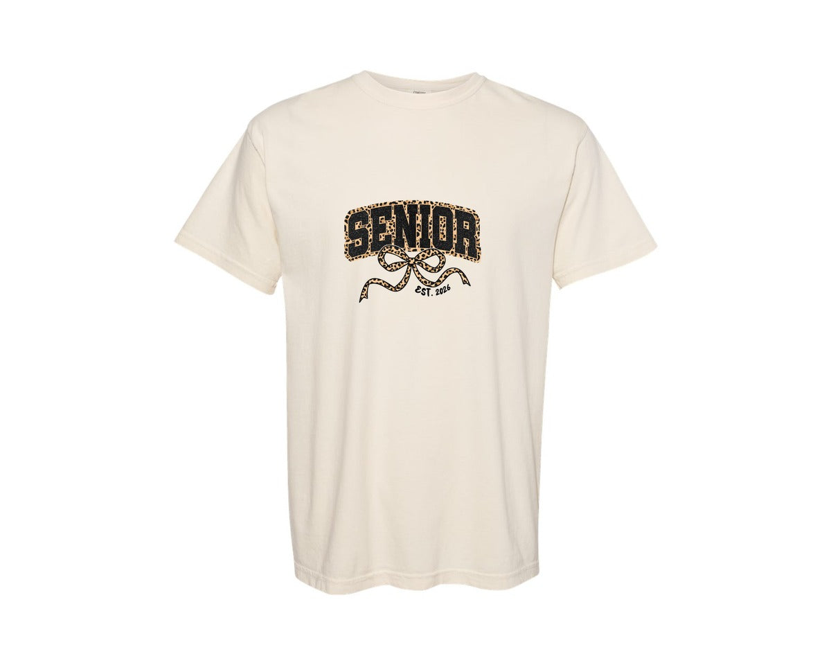 brand:Comfort Colors|color:Ivory|Coquette Senior 2026 Class Of 2026 2 Graphic T-Shirt