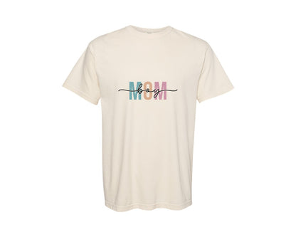 brand:Comfort Colors|color:Ivory|Boy Mom Mom Life Mama Graphic T-Shirt