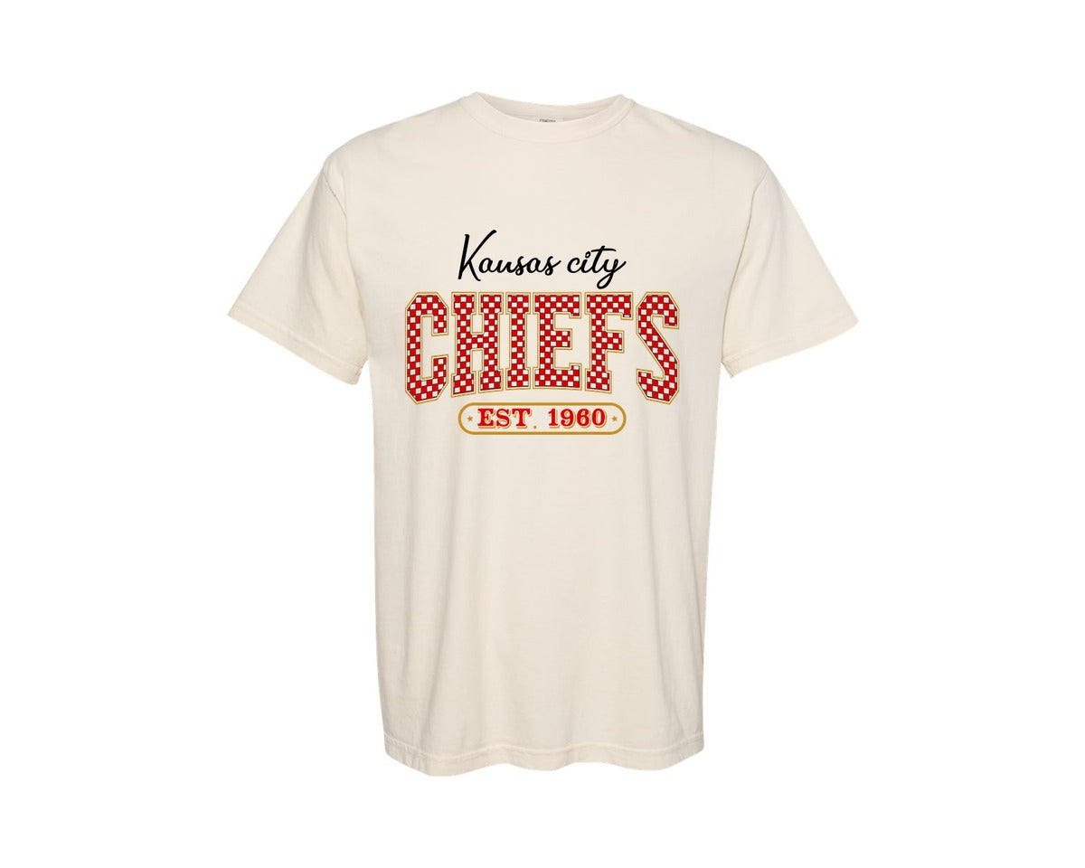 brand:Comfort Colors|color:Ivory|Chiefs Kansas City Kansas City Graphic T-Shirt