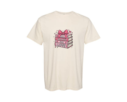 brand:Comfort Colors|color:Ivory|Valentine All Booked For Love Graphic T-Shirt