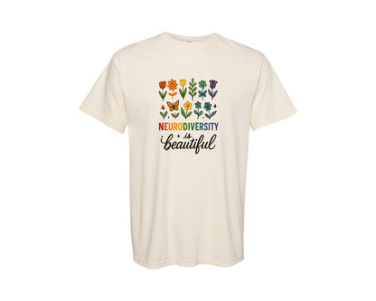 brand:Comfort Colors|color:Ivory|Neurodiversity Neurodiversity Graphic T-Shirt
