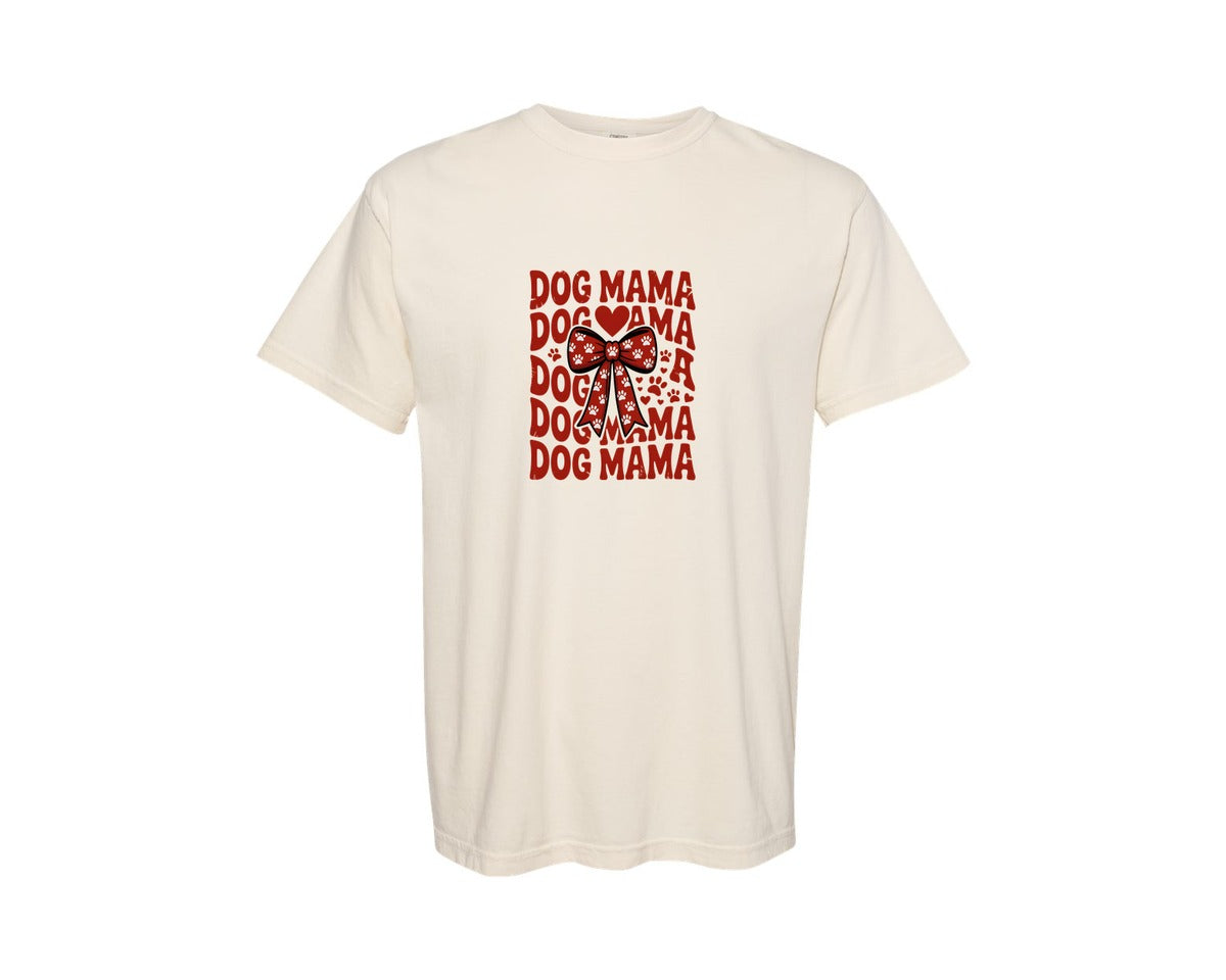 brand:Comfort Colors|color:Ivory|Retro Valentines Day Dog Mama 2 Graphic T-Shirt