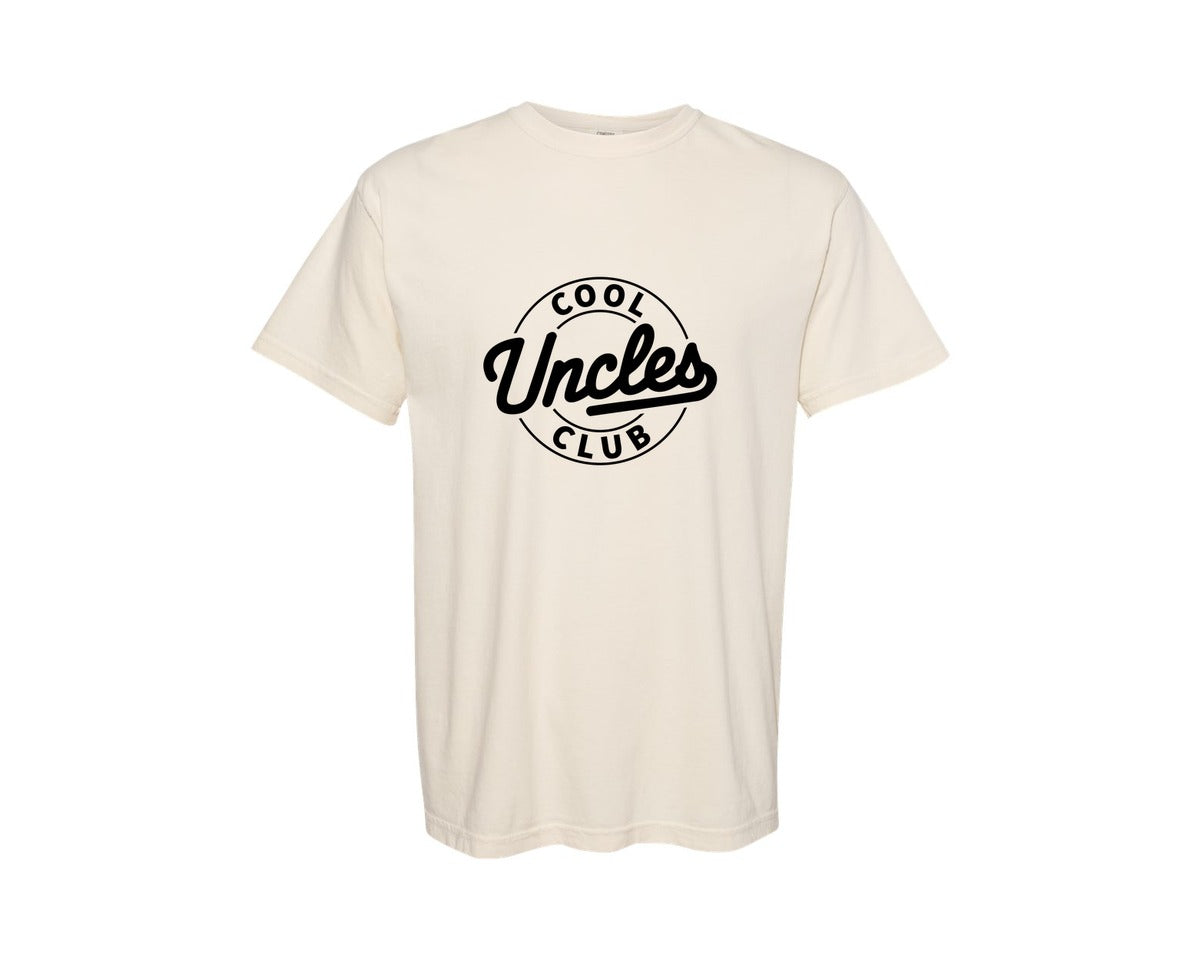 brand:Comfort Colors|color:Ivory|Cool Uncles Club New Uncle Fathers Day Graphic T-Shirt