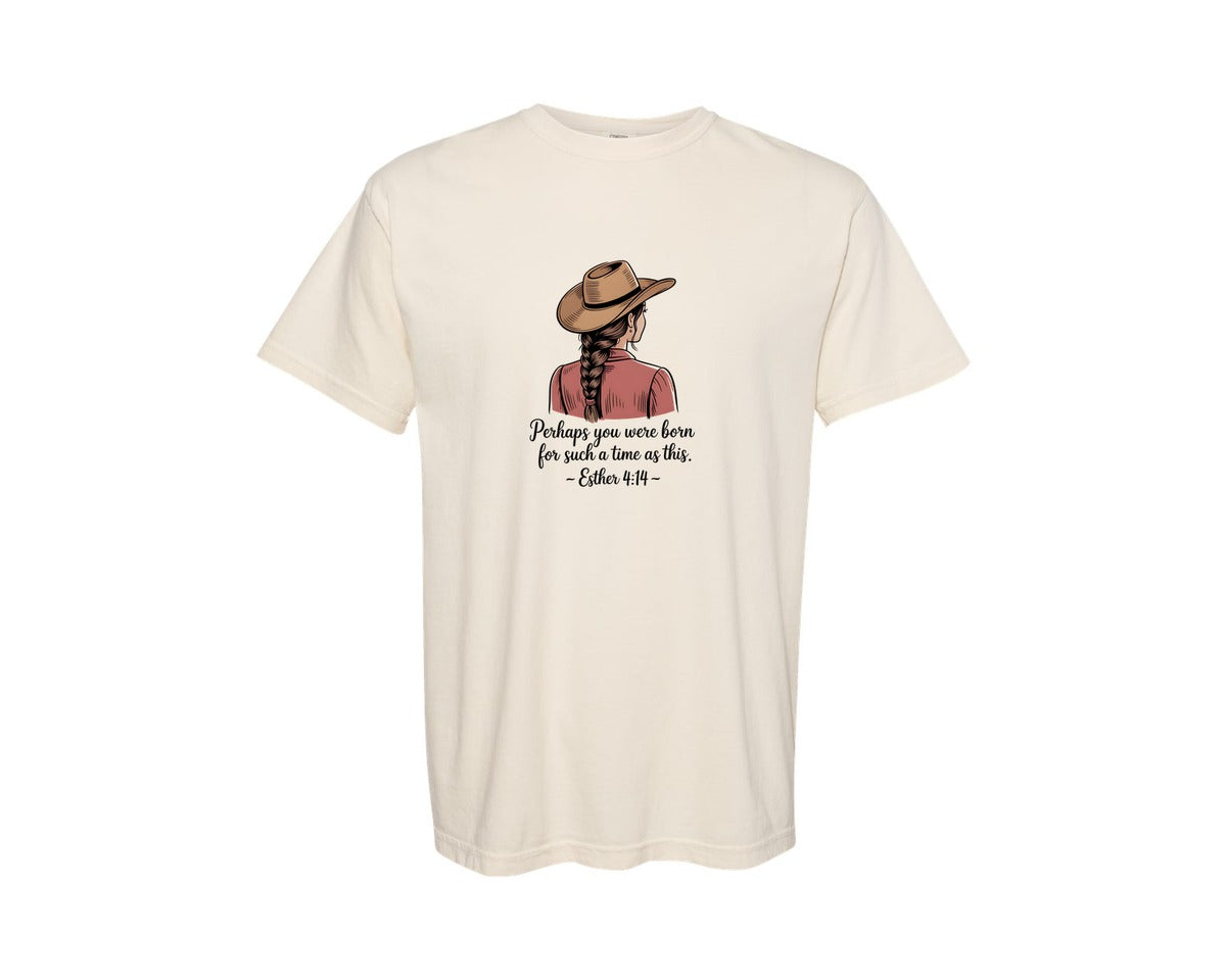 brand:Comfort Colors|color:Ivory|Vintage Cowgirl Aesthetic Pngesther 41 Graphic T-Shirt