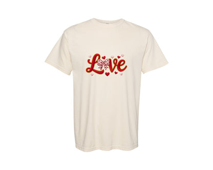 brand:Comfort Colors|color:Ivory|Love Valentines Day 40 Graphic T-Shirt