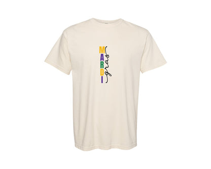 brand:Comfort Colors|color:Ivory|Mardi Gras Trendy Mardi Gras Graphic T-Shirt