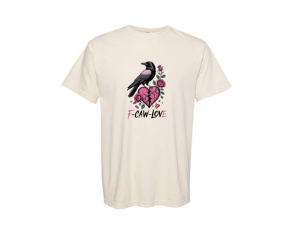brand:Comfort Colors|color:Ivory|Crow Raven Anti Valentine Graphic T-Shirt