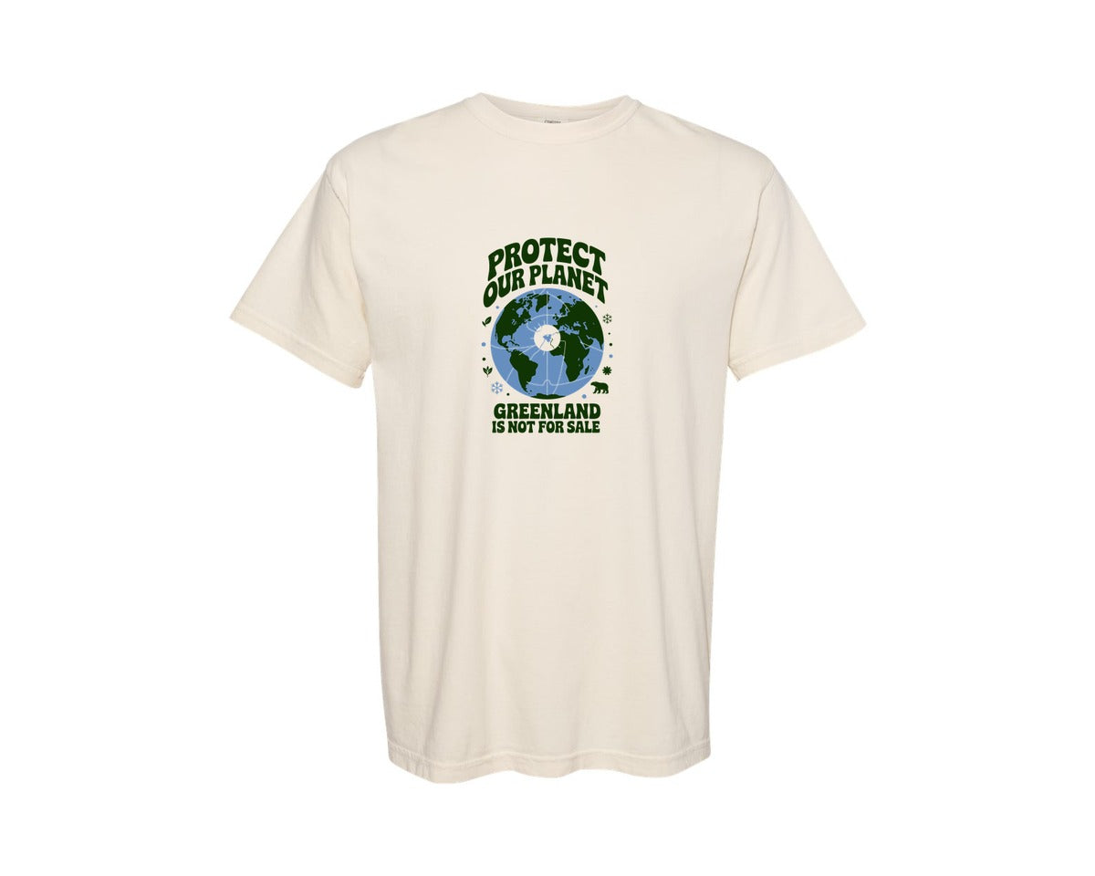 brand:Comfort Colors|color:Ivory|Protect Our Planet Greenland 2 Graphic T-Shirt