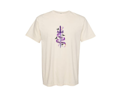 brand:Comfort Colors|color:Ivory|Violent Little Thing Gothic Fantasy Graphic T-Shirt