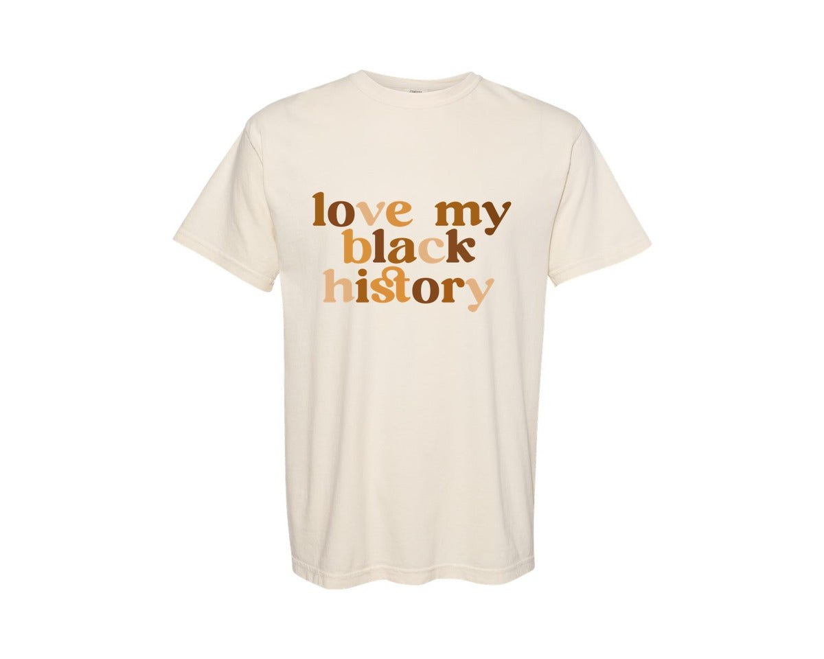 brand:Comfort Colors|color:Ivory|Mlk Black History Svgblm Shirt Graphic T-Shirt