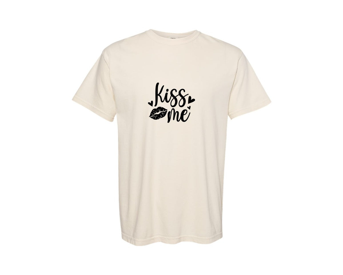 brand:Comfort Colors|color:Ivory|Kiss Me 15 Graphic T-Shirt