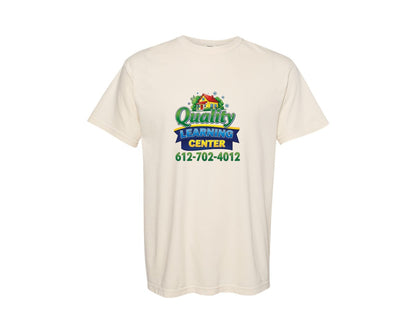 brand:Comfort Colors|color:Ivory|Quality Learning Center T Shirt Design 2 Graphic T-Shirt