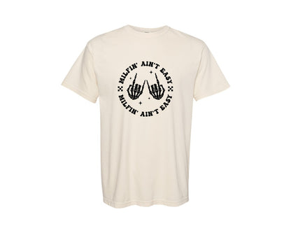 brand:Comfort Colors|color:Ivory|Milfin Aint Easy 2 Files Graphic T-Shirt