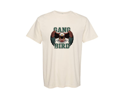 brand:Comfort Colors|color:Ivory|Eagles Bird Gang Football Mascot 2 Graphic T-Shirt
