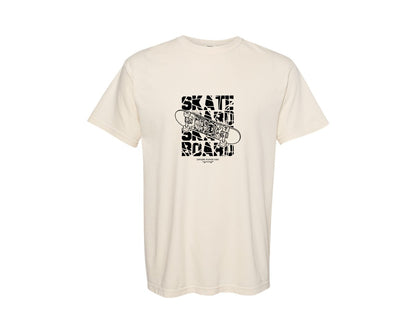brand:Comfort Colors|color:Ivory|Skateboard T Shirt Deign Graphic T-Shirt