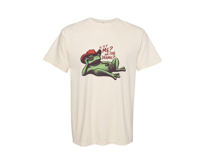 brand:Comfort Colors|color:Ivory|Drama Frog Funny Cowboy Aesthetic Graphic T-Shirt
