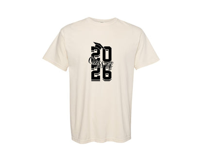 brand:Comfort Colors|color:Ivory|Retro Class Of 2026 Senior 2026 2 Graphic T-Shirt