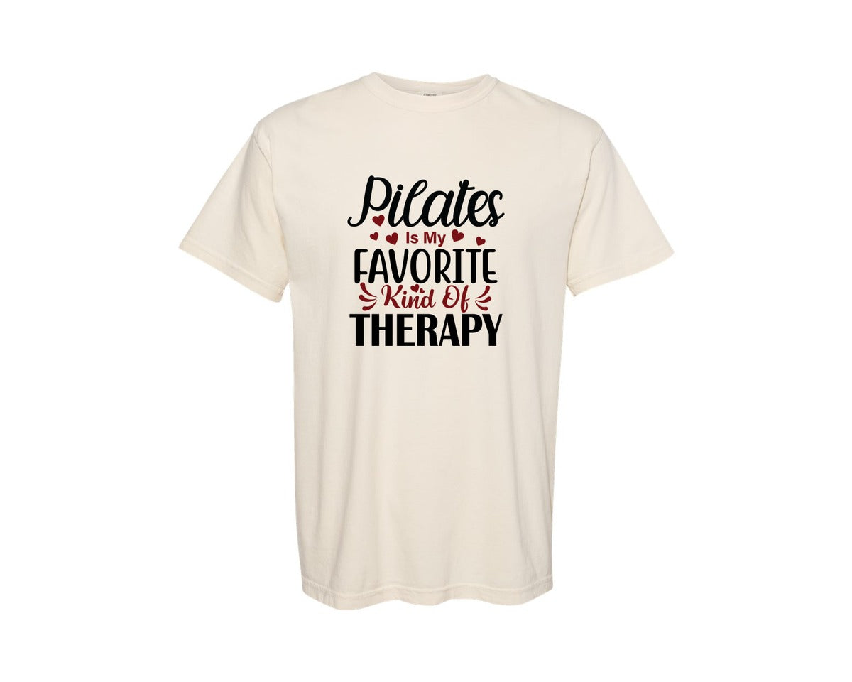 brand:Comfort Colors|color:Ivory|Pilates Is My Favorite Workout Graphic T-Shirt